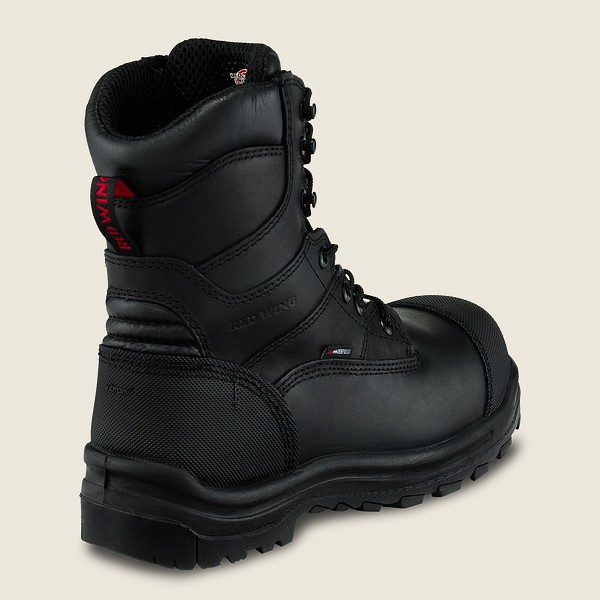 Mens Red Wing King Toe® - 8-inch Waterproof Csa Toe - Safety Boots Black - GFS657903